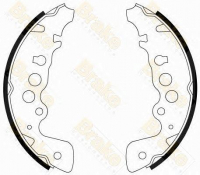 BRAKE ENGINEERING sh2542 -  Комплект тормозных колодок
